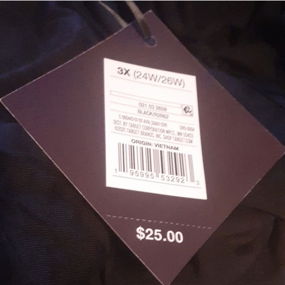 Ava and Viv Plus Size 3X Black Maxi Lounge Dress with Pockets - Picture 4 of 5